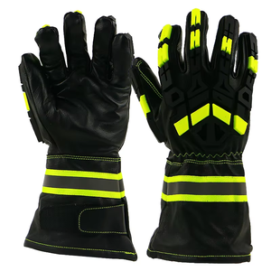 Guantes de protección TPR de cuero genuino de alta calidad, venta al por mayor, guantes de seguridad resistentes a cortes OEM, los mejores guantes de impacto TPR - Product Image 4
