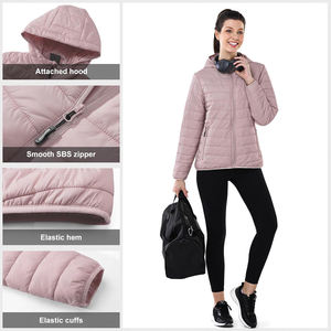 Chaqueta acolchada de moda para mujer, abrigo de invierno cálido acolchado largo de gran tamaño, prendas de vestir exteriores con capucha, aspecto callejero moderno informal a la moda - Product Image 3
