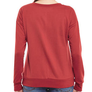 Organic Cotton Oversized Crewneck Women's Sweatshirt Premium Heavyweight Fleece Drop Shoulder <b>Jumper</b> For women's sweatshirt - Product Image 4