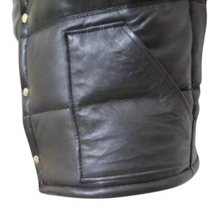 Gilet matelassé sans manches pour homme en toile avec logo personnalisé, respirant, séchage rapide, col montant, vêtement d'extérieur décontracté, coupe régulière pour l'hiver - Product Image 6