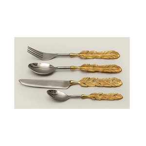 Ensemble de couverts en métal en acier inoxydable, fait à la main, vente en gros, nouvel ensemble de couverts en métal, fournisseur indien - Product Image 2