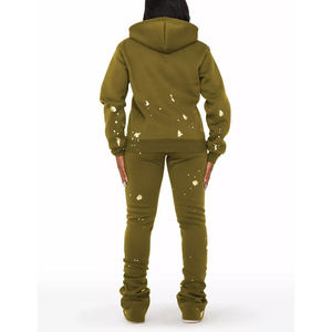 Ensemble de survêtement de sport pour femmes, jogging, style décontracté, confortable, respirant, tenue d'entraînement pour un usage quotidien - Product Image 4