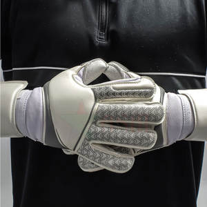 Gants de gardien de but en mousse souple, adhérence forte, maille respirante, élite, pour le football, extérieur, coupe-vent, antidérapants, poignet réglable, cuir - Product Image 3