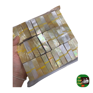 Feuille de placage de coquille, feuille de placage de coquille décorative, feuille de placage de coquille faite à la main pour des panneaux de mur, des meubles, et des bijoux - Product Image 1