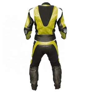 ชุดแข่งรถมอเตอร์ไซค์หนังคุณภาพสูงแบบสั่งทำพิเศษ พร้อมคุณสมบัติระบายอากาศ แห้งเร็ว กันลม ดีไซน์ล่าสุดสำหรับผู้ชาย ทุกฤดูกาล - Product Image 3