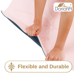 Non Slip TPE Yoga <b>Mat</b> Alignment Guideline Foldable Portable Exercise <b>Mat</b> for Home Gym Pilates - Product Image 3
