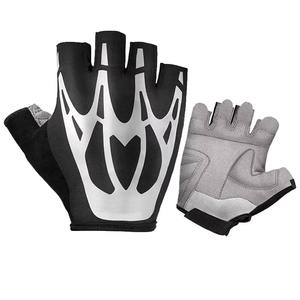 Guantes de Ciclismo de Alta Calidad, Resistentes, de Medio Dedo, de Cuero/Poliéster/Neopreno, Ecológicos, para Adultos, Cómodos para las Manos - Product Image 1