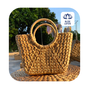 GEM Women Retro Wicker Handbag <b>Bags</b> Totes Beach <b>Summer</b> Water Hyacinth <b>Bag</b> - Product Image 6
