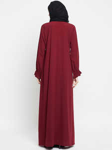 เดรสมุสลิมสไตล์ดูไบอาบายาสำหรับผู้หญิงหรูหราปรับแต่งได้2025 - Product Image 3