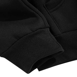 Sudadera con capucha para hombre, jersey con forro polar liso, sudadera térmica - Product Image 3