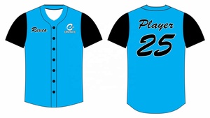 Ropa de béisbol y softbol Jersey Ropa deportiva personalizada Camiseta de béisbol en blanco Impresión por sublimación OEM - Product Image 3