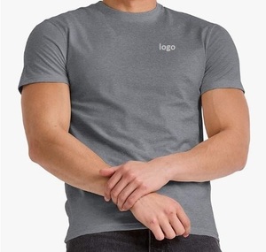 เสื้อยืดผ้าฝ้าย100% น้ำหนักเบาสำหรับผู้ชายไซส์ใหญ่และใหญ่ซักด้วยเครื่องจากบังคลาเทศ - Product Image 1