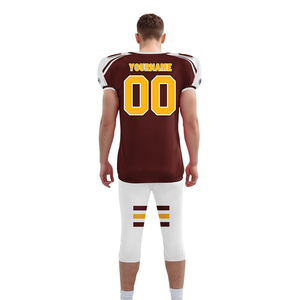 Uniforme de Fútbol Americano al por Mayor de la Mejor Calidad, Conjunto Deportivo en Talla XL con Nombre de Equipo Personalizado, Servicio OEM Disponible - Product Image 4
