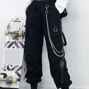 กางเกงคาร์โก้ผู้ชาย ระบายอากาศ น้ำหนักเบา กันลม แห้งเร็ว เอวยางยืด สีแฟชั่นตามสั่ง ผ้าฝ้าย 100% - Product Image 4