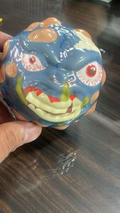 ลูกบอลยางบีบเล่น สนุกสุดมันส์ ยี่ห้อ S.S International Fun Monster  บรรเทาความเครียด เด้งดึ๋ง ทนทาน เก็บลมได้ดี ขนาด 5 ซม. ของชำร่วยงานปาร์ตี้สำหรับเด็ก - Product Image 6