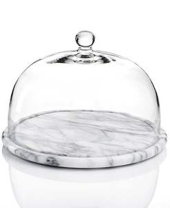 Wedding and Birthday Multi-Functional Charcuterie Cupcake Dessert Display Serving Platter Acacia Wood <b>Cake</b> <b>Stand</b> with Lid <b>Dome</b> - Product Image 6