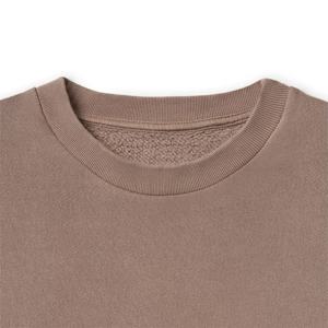 Sudadera de cuello redondo de felpa francesa de alta calidad, ropa de invierno informal suave para gimnasio liso con logotipo personalizable para pedidos a granel - Product Image 3