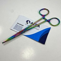Rainbow Mosquito Forceps Recht voor body piercing Fijne punt Vergrendelbaar handvat Nauwkeurig vasthouden en plaatsen van sieraden