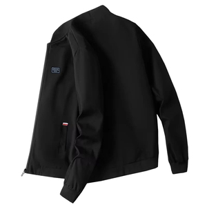 Veste universitaire en polyester/coton personnalisée avec logo de club sportif, broderie, imperméable et respirante - Product Image 5