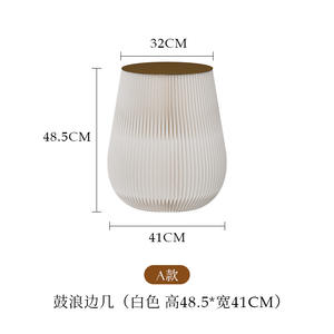 Mesa de centro pequeña, mesita de noche sencilla, sala de estar de lujo, dormitorio, mesa de panal móvil moderna, muebles de papel ecológicos - Product Image 6