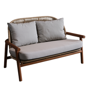 เบาะรองนั่งกันน้ำสำหรับห้องนั่งเล่นโซฟา2ที่นั่งที่นั่งที่นั่งที่นั่งดีไซน์สแกนดิเนเวียนกรอบไม้สักทอ - Product Image 4