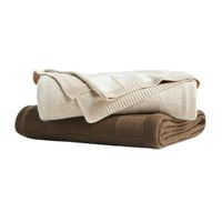 Jacquard flanelle polaire couverture confortable confort brodé laine jette coloré fausse fourrure de lapin jeter Sherpa tricoté Technique