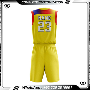 Ventes chaudes Uniforme de basket-ball Sublimé Unisexe Vêtements de ligue Confortable à porter Uniforme de basket-ball - Product Image 3