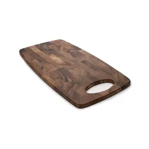 Planche à fromage et à découper rectangulaire en bois d'acacia créatif avec poignée pour restaurants, planche de service de cuisine de qualité supérieure pour hôtels - Product Image 4