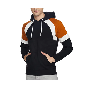 Sudadera con capucha personalizada del fabricante con bolsillo Kangroo Sudaderas con capucha de algodón de rizo francés de peso pesado de gran tamaño para hombres - Product Image 2