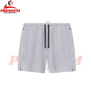 Pantalones cortos de baloncesto impresos de alta calidad con logotipo personalizado del fabricante, pantalones cortos de malla para hombre con estampado de sublimación de doble capa de 5 pulgadas - Product Image 1