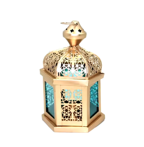 Handmade Golden Decor Hanging <b>Candle</b> <b>Lanterns</b> for Home Ramadan Decor Lighting Products by Awesome Products Hot Seller - Product Image 1