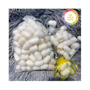 Venta al por mayor nueva cosecha Mulberries Silk Cocoon Factory Precio Directo Organic Soft Silk Cocoon para aplicación de textiles y cosméticos - Product Image 6