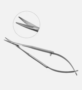 Tijeras curvadas corneales de acero inoxidable de alta calidad Castroviejo, instrumentos oculares de puntada fina, instrumento de belleza con punta de hoja afilada - Product Image 2