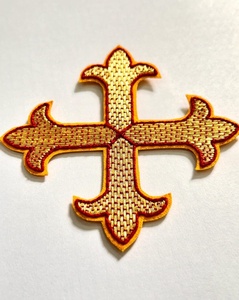 Petite Applique Sainte-Croix pour Vêtement Brodé Liturgique à Coudre Badge Caractéristiques Dentelle Décoration et Aimants - Product Image 3