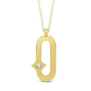 Pendentif Solitaire Élégant en Argent Sterling 925 Plaqué Or avec Lettre Initiale Personnalisée et Diamant de Laboratoire VVS VS EF de Qualité Supérieure - Product Image 2