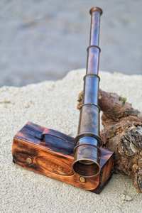 Telescopio de trabajo de latón personalizado Vintage hecho a mano náutico personalizado grabado Spyglass regalo de aniversario regalo hecho a mano - Product Image 6