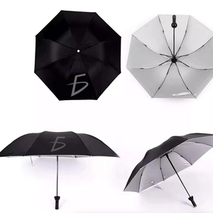 Ombrello Compatto Pieghevole in Tre Sezioni Semi-Automatico, Design Minimalista Transizionale per Viaggi, Realizzato in Nylon con Custodia a Capsula a Forma di Bottiglia - Product Image 2