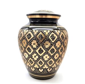 Urne de crémation en laiton pour adulte Beau détail fait à la main Fabriqué à partir de laiton lourd Look très élégant - Product Image 5