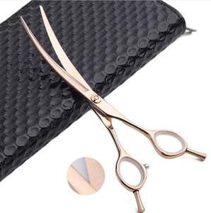 กรรไกรตัดขนสัตว์เลี้ยงแบบโค้งกรรไกรตัดขนสัตว์เลี้ยงแบบสแตนเลสกรรไกรตัดขนสัตว์เลี้ยงแบบมืออาชีพ - Product Image 1