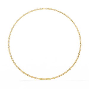 Collar de oro de 14 quilates con diamantes cultivados en laboratorio ovalado y redondo para mujer, ropa de fiesta con opciones de oro amarillo Rosa Blanco - Product Image 4