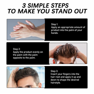 Cire pour cheveux Full Force non grasse, non collante, texture douce, tenue flexible, longue durée, extra forte, super brillante, forte adhérence. - Product Image 6