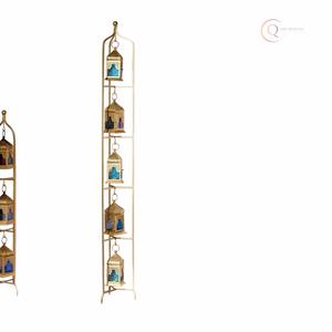 Portavelas de Metal de Primera Calidad |   Diseño Elegante para Uso en Ramadán, Decoración del Hogar y Regalos, Impermeable y Portátil - Product Image 4