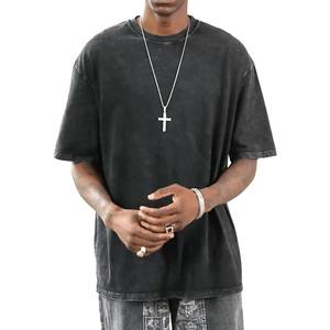 Alta calidad bajo OEM MOQ 100% algodón personalizado Unisex en blanco liso Camisetas Tallas grandes hombres camisetas fábrica al por mayor - Product Image 2