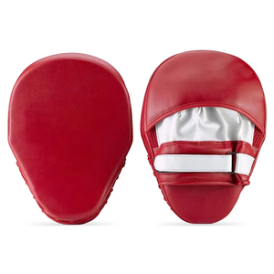 MMA & Boxing Focus Pads Punching Leather Mitts for Training PU Leather Kicking Pad for Shopping - Product Image 1