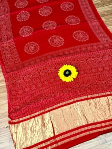 Dernier designer Gajji soie Saree Blouse haute qualité tenue fantaisie tendance imprimé travail indien pakistanais vêtements grossiste - Product Image 3