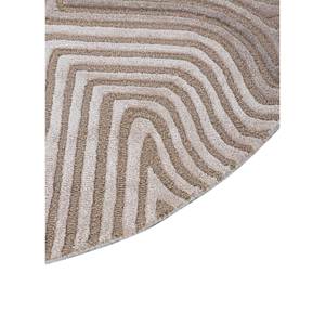 Tapis rectangulaire en laine et viscose tufté à la main Come Ivory, abstrait, 4 m, pour salon, chambre à coucher, couloir, épaisseur 10 mm - TNQ-1124 - Product Image 4