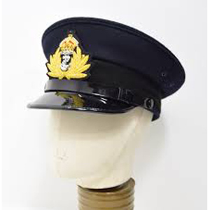 British Deputy Lieutenant Cap with Prince of Wales Feathers Badge Cap Adjustable Strap Customizable Embroidered Logo Unisex peak - Product Image 2