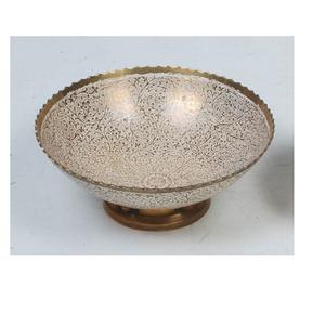 Bol en métal décoratif incurvé à la main pour servir des friandises sucrées, pour restaurant, hôtel, mariage, bol décoratif pour servir des fruits - Product Image 5