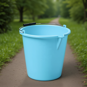 SH1030170MH Portable 17Lt Blue Spout Cleaning Trolley <b>Folding</b> Plastic <b>Bucket</b> with Water Usage for Mop <b>Bucket</b> - Product Image 3