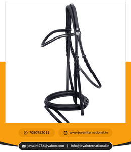 บังเหียนหนังพีวีซีสีดำสายบังเหียนสำหรับขี่ม้าผลิตภัณฑ์สำหรับขี่ม้าอัจฉริยะ - Product Image 6